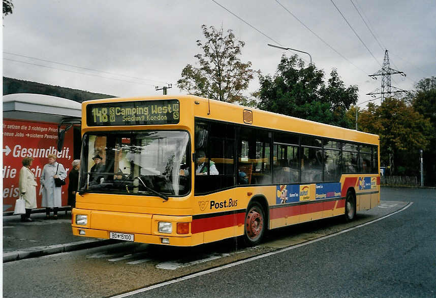 (056'531) - PostBus - BD 15'100 - Gr�f&Stift am 8. Oktober 2002 in Wien, H�tteldorf