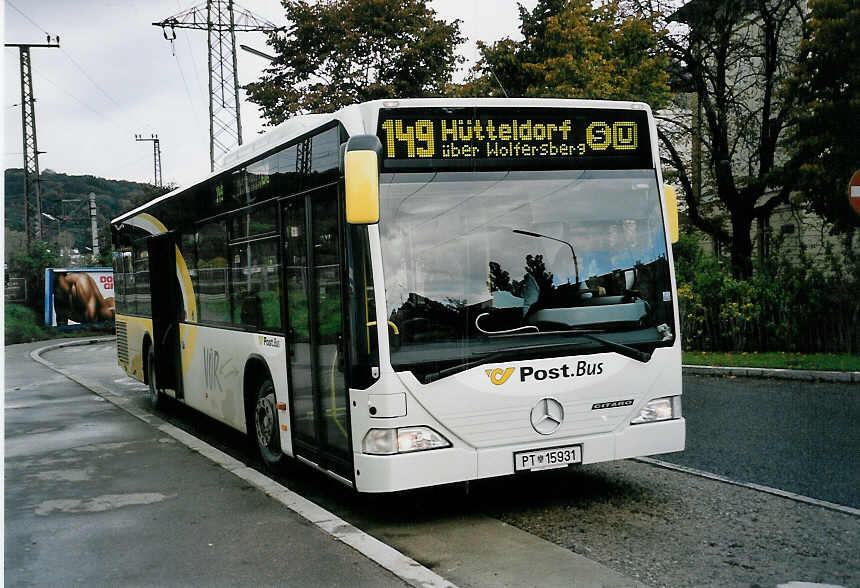(056'532) - PostBus - PT 15'931 - Mercedes am 8. Oktober 2002 in Wien, H�tteldorf