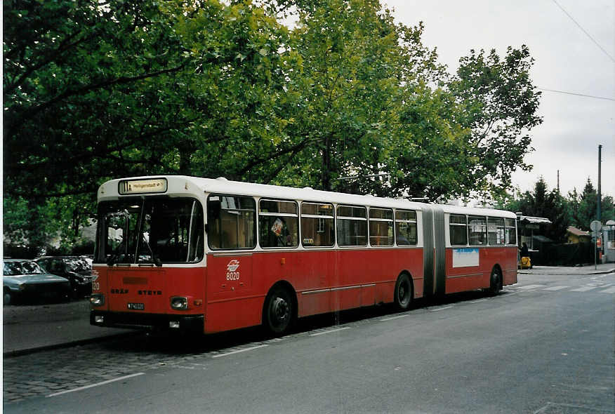 (056'625) - Wiener Linien - Nr. 8020/W 740'020 - Gr�f/Steyr am 9. Oktober 2002 in Wien, Heiligenstadt