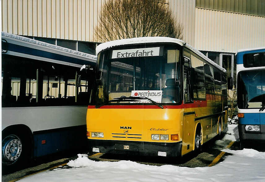 (058'704) - Nef, Hemberg - MAN/Auw�rter am 1. Februar 2003 in Biel, Rattinbus