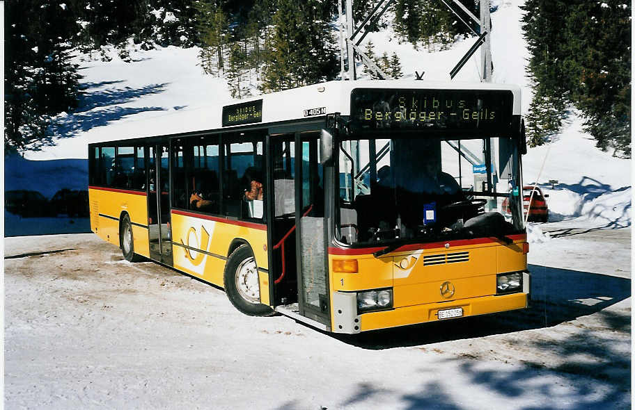 (058'724) - Portenier, Adelboden - Nr. 1/BE 152'056 - Mercedes (ex P 25'197; ex In Albon, Visp Nr. 4) am 18. Februar 2003 in Adelboden, Bergl�ger