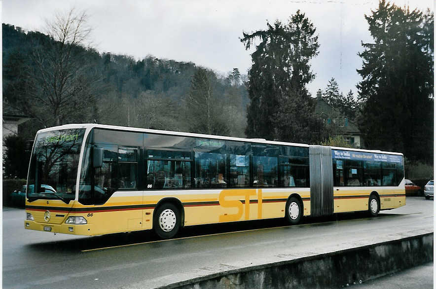 (059'109) - STI Thun - Nr. 86/BE 567'386 - Mercedes am 3. M�rz 2003 bei der Schiffl�ndte Thun