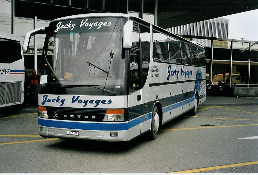 (059'130) - Jacky Voyages, Ch�teau-d'Oex - VD 1188 - Setra am 16. M�rz 2003 in Gen�ve, A�roport