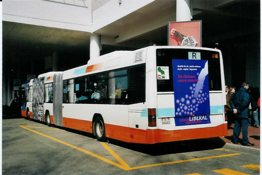 (059'212) - TPG Gen�ve - Nr. 339/GE 96'463 - Volvo am 16. M�rz 2003 in Gen�ve, Palexpo