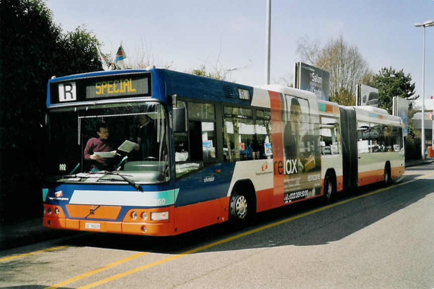 (059'215) - TPG Gen�ve - Nr. 350/GE 96'009 - Volvo am 16. M�rz 2003 in Gen�ve, Palexpo