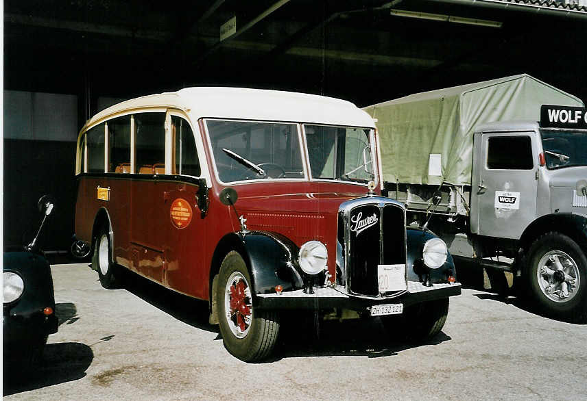 (060'730) - Sturzenegger, Bergdietikon - ZH 132'121 - Saurer/Saurer (ex Mazzoleni, Chur; ex Societ� Rabadan, Bellinzona; ex Faggio, Bellinzona) am 21. Juni 2003 in Hinwil, AMP