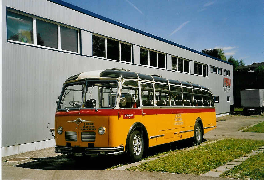 (060'819) - Meier, Gr�t - TG 65'508 - FBW/R&J (ex Str�ssle, Wengen; ex Kasper, Poschiavo) am 21. Juni 2003 in Wetzikon, FBW-Museum