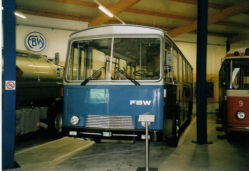 (060'820) - VZO Gr�ningen - Nr. 14 - FBW/T�scher am 21. Juni 2003 in Wetzikon, FBW-Museum