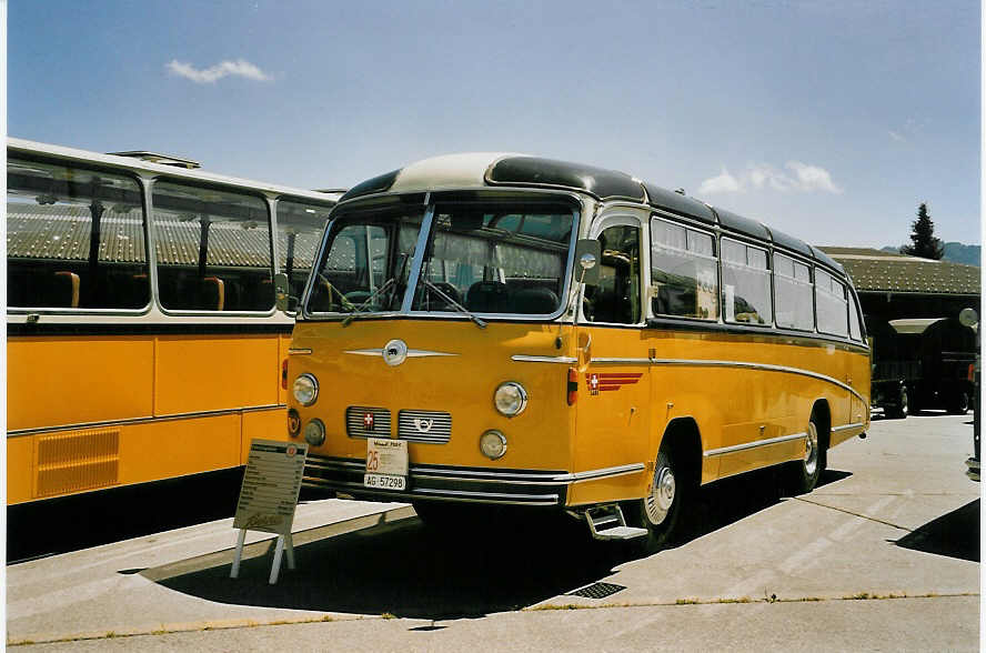 (060'828) - Zimmerli U., Oftringen - AG 57'298 - Berna/T�scher (ex Stutz, Oberlunkhofen; ex Leu, Schongau; ex Wicki, Bremgarten; ex P 22'054; ex P 20'704) am 21. Juni 2003 in Hinwil, AMP