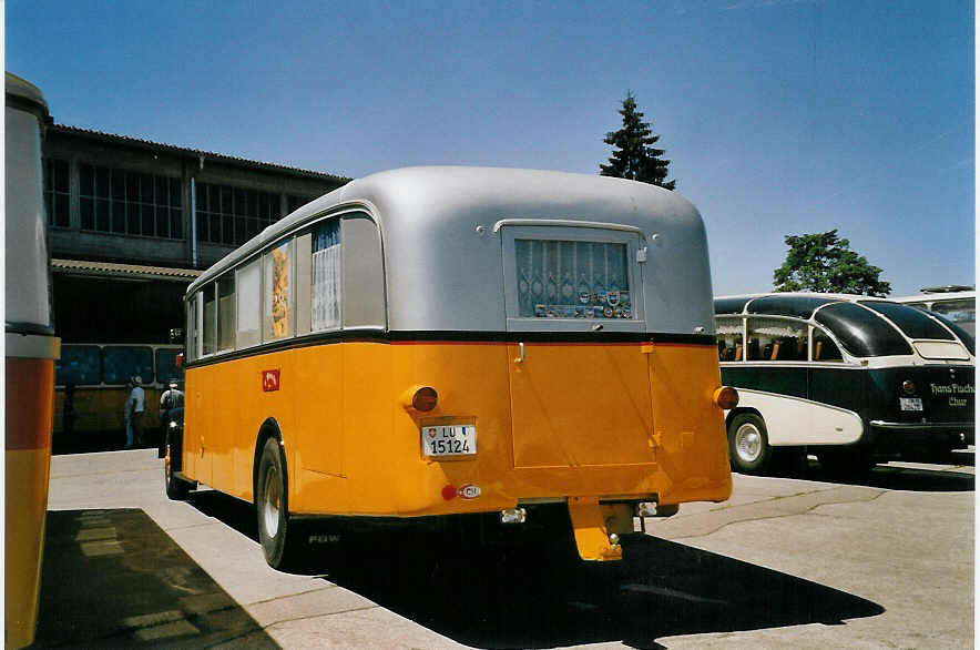 (061'005) - Peter, Luthern Bad - LU 15'124 - FBW/Gangloff (ex Reusser, Bassersdorf; ex Panel, P�verenges; ex P 24'562; ex P 1351) am 21. Juni 2003 in Hinwil, AMP