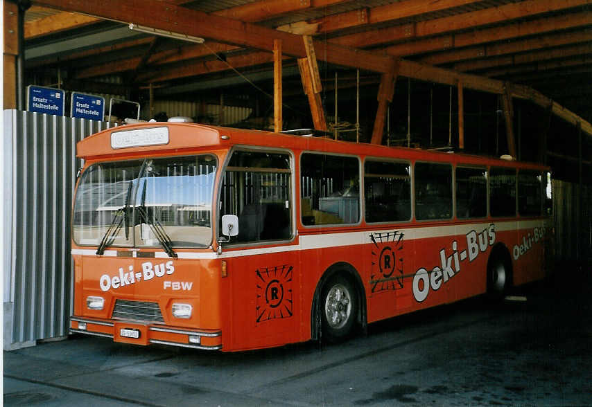 (061'114) - Stadt Zug, Zug - ZG 53'652 - FBW/T�scher (ex ZVB Zug Nr. 19) am 21. Juni 2003 in Zug, Garage ZVB