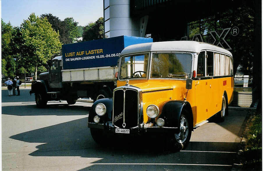 (061'333) - Maurer, B�retswil - ZH 46'677 - Berna/Seitz (ex P 22'007) am 13. Juli 2003 in Luzern, Verkehrshaus