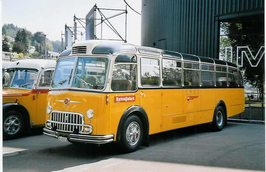 (061'418) - N�ssli, Agasul - ZH 30'337 U - FBW/Hess (ex Milit�rmotorfahrer, Kloten; ex P 24'015; ex P 21'515) am 13. Juli 2003 in Luzern, Verkehrshaus