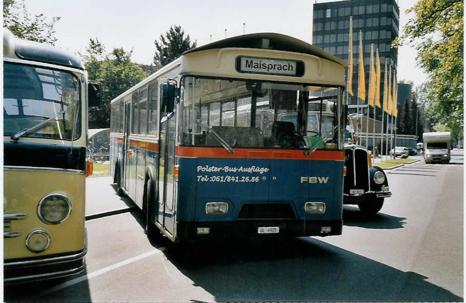 (061'424) - Br�hwiler, Maisprach - BL 6925 - FBW/Hess (ex Giezendanner, Rothrist; ex AAGR Rothenburg Nr. 48) am 13. Juli 2003 in Luzern, Verkehrshaus