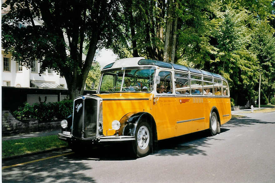 (061'501) - Mosimann, Aesch - ZH 26'245 - Saurer/T�scher (ex diverse Besitzer; ex Fravi, Andeer) am 13. Juli 2003 in Luzern, Verkehrshaus