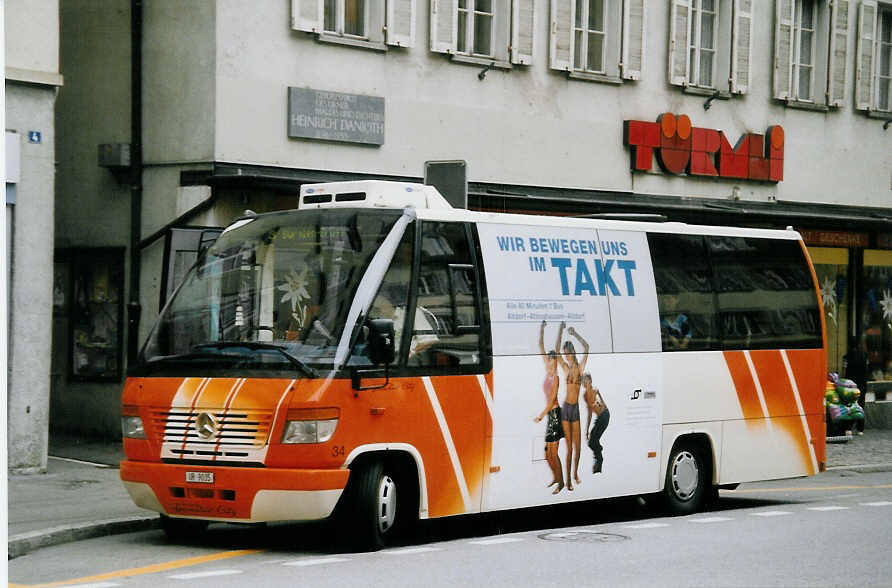 (062'020) - AAGU Altdorf - Nr. 34/UR 9035 - Mercedes/Auw�rter am 28. Juli 2003 in Altdorf, Telldenkmal