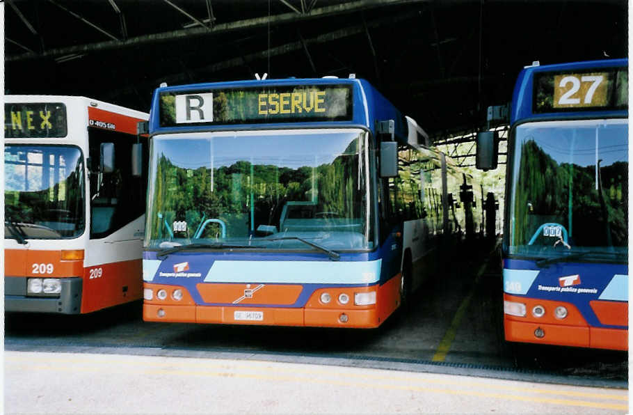 (062'417) - TPG Gen�ve - Nr. 331/GE 96'709 - Volvo am 4. August 2003 in Gen�ve, D�p�t