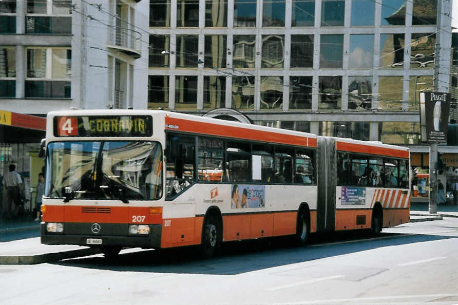 (062'434) - TPG Gen�ve - Nr. 207/GE 96'561 - Mercedes am 4. August 2003 in Gen�ve, Bel-Air