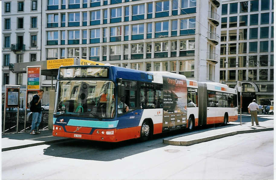 (062'514) - TPG Gen�ve - Nr. 305/GE 96'623 - Volvo am 4. August 2003 in Gen�ve, Bel-Air