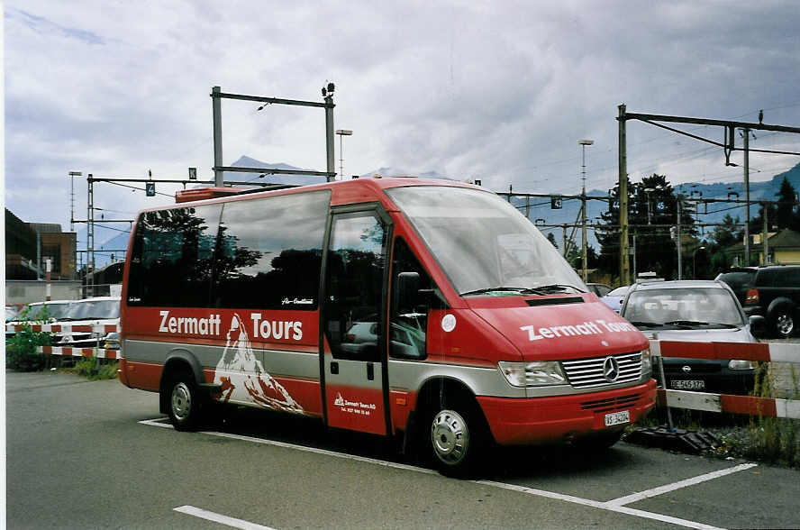 (062'710) - BVZ Brig - Nr. 24/VS 34'204 - Mercedes/Auw�rter (ex Nr. 4) am 21. August 2003 in Thun, CarTerminal