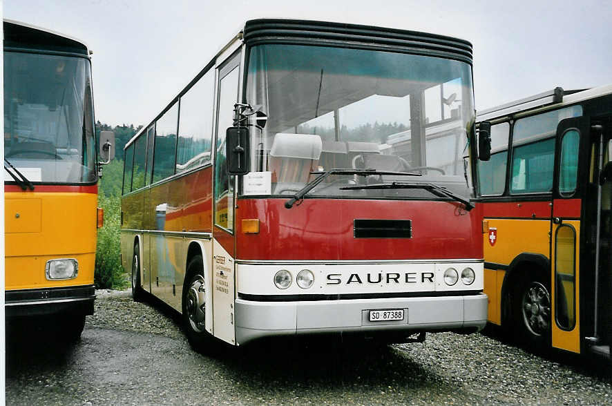 (062'910) - Gerber, Matzendorf - SO 87'388 - Saurer/R&J (ex Schnider, Sch�pfheim) am 30. August 2003 in Niederbipp, Saurertreffen