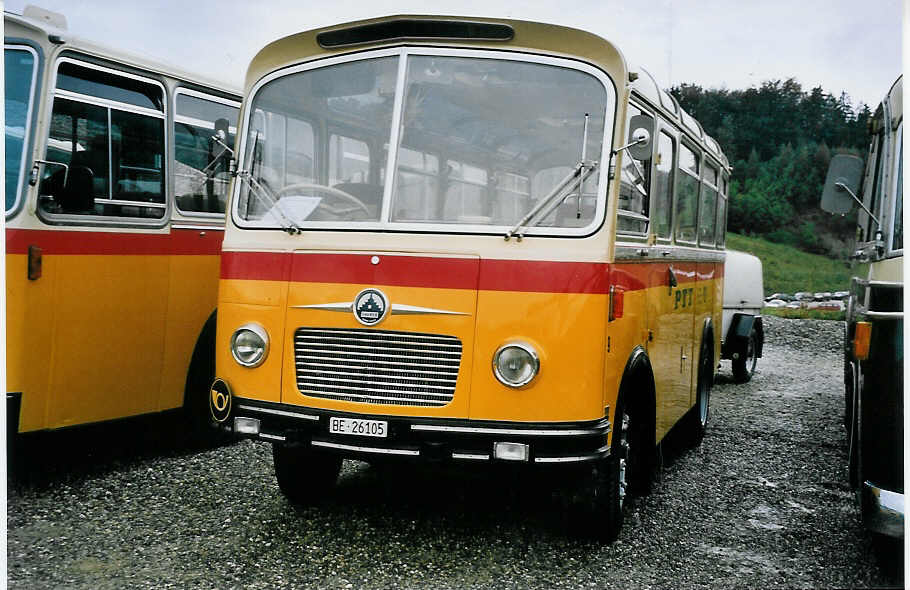 (062'921) - Schmid, Th�rishaus - Nr. 9/BE 26'105 - Saurer/R&J (ex Geiger, Adelboden Nr. 9) am 30. August 2003 in Niederbipp, Saurertreffen