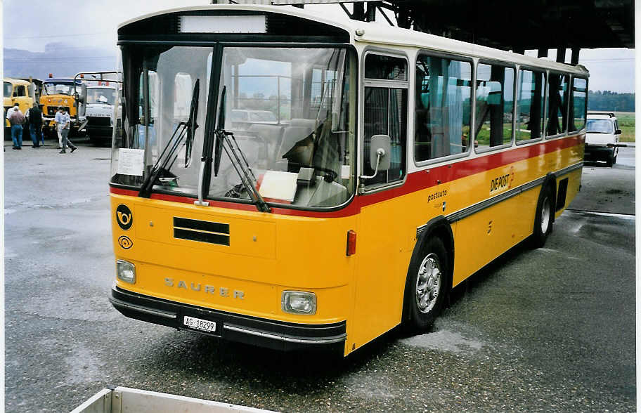 (063'011) - Erne, Full - AG 18'299 - Saurer/T�scher (ex P 24'257) am 30. August 2003 in Niederbipp, Saurertreffen