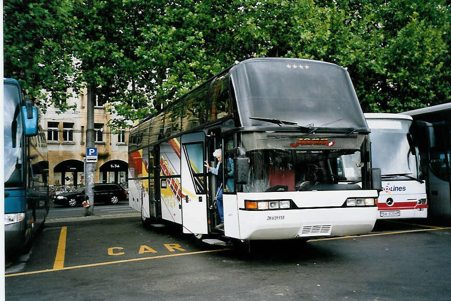 (063'122) - Jann, R�mlang - ZH 619'918 - Neoplan am 30. August 2003 in Bern, Sch�tzenmatte