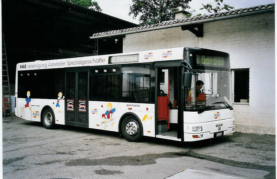 (063'133) - Lengacher, M�nsingen - Nr. 6/BE 382'422 - MAN/G�ppel am 30. August 2003 in M�nsingen, Werkhof