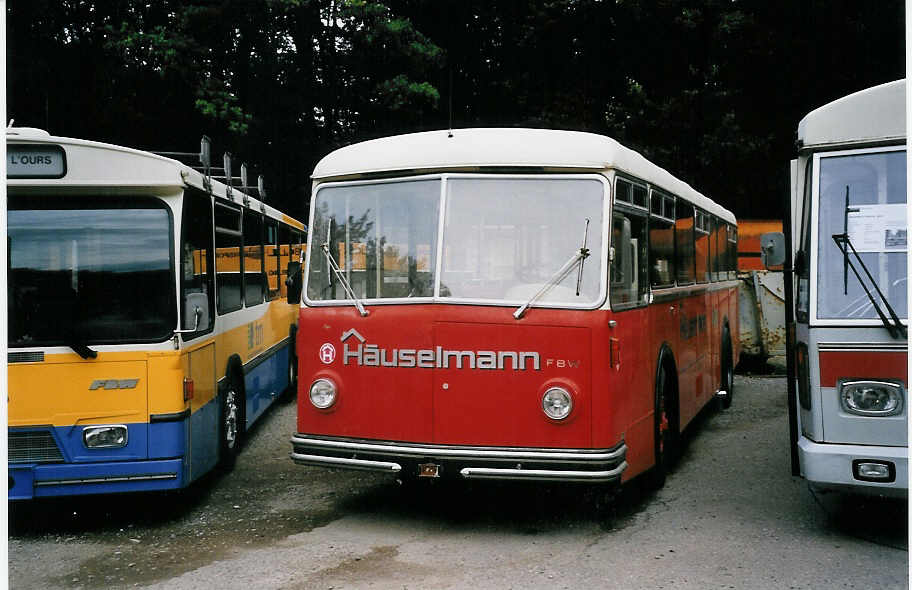 (063'312) - H�uselmann, Bern (RWB) - Nr. 27 - FBW/R&J (ex AFA Adelboden Nr. 24; ex Steiner, Meikirch Nr. 1) am 7. September 2003 in Oberburg, Ziegelgut