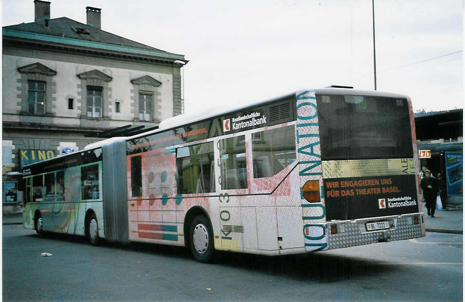 (064'323) - AAGL Liestal - Nr. 94/BL 7222 - Mercedes am 15. November 2003 beim Bahnhof Liestal
