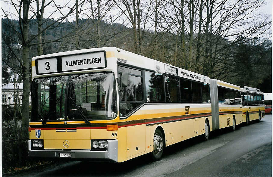 (065'119) - STI Thun - Nr. 66/BE 371'366 - Mercedes am 15. Januar 2004 bei der Schiffl�ndte Thun