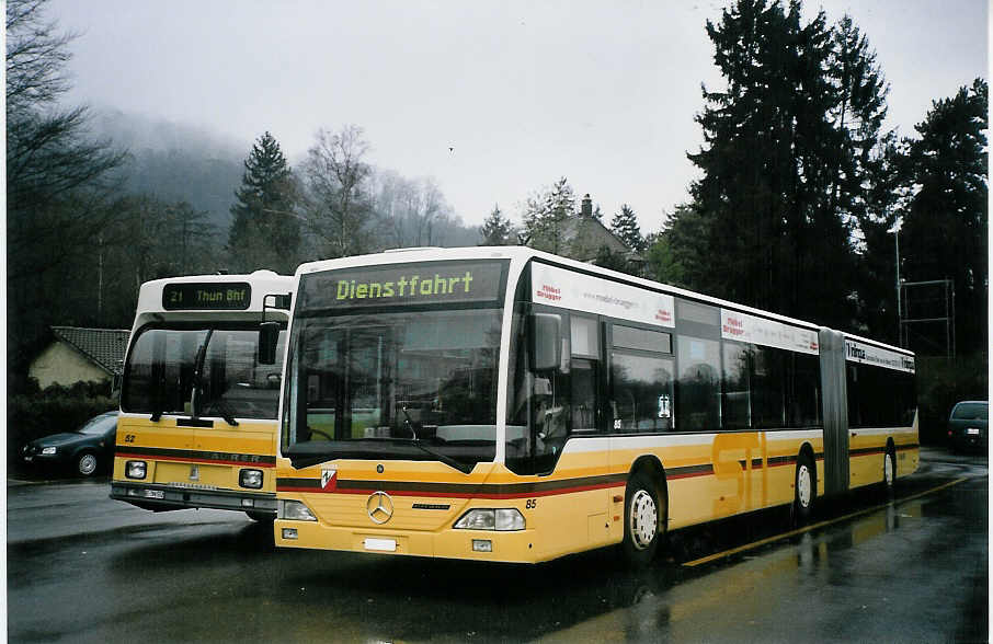 (065'122) - STI Thun - Nr. 85/BE 543'385 - Mercedes am 18. Januar 2004 bei der Schiffl�ndte Thun