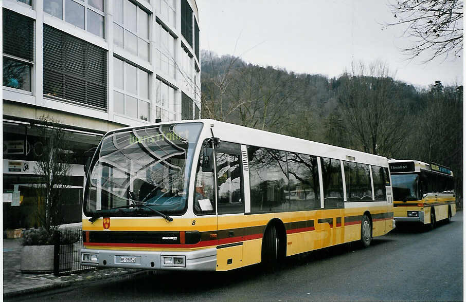 (065'204) - STI Thun - Nr. 8/BE 26'034 - Den Oudsten (ex TSG Blumenstein Nr. 8) am 18. Januar 2004 bei der Schiffl�ndte Thun