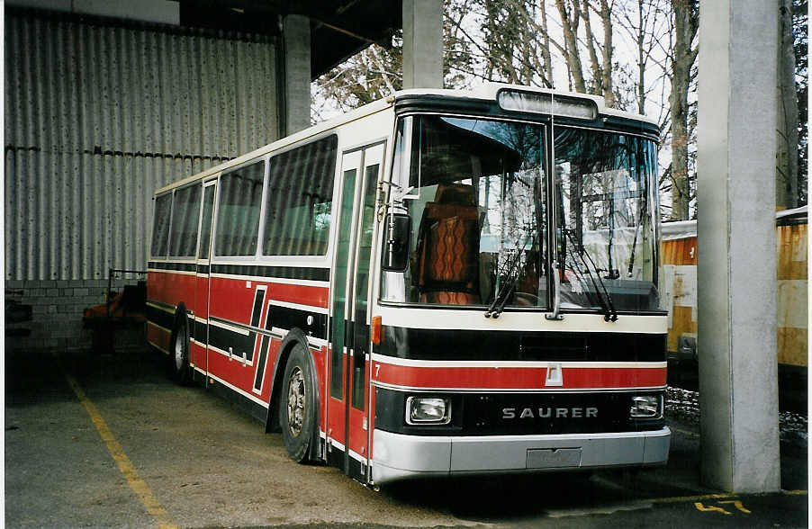 (065'217) - Gander, Ch�teau-d'Oex - Nr. 7 - Saurer/R&J (ex ASKA Aeschi Nr. 7) am 25. Januar 2004 in Niederscherli