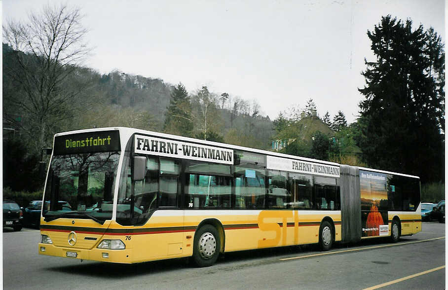 (065'223) - STI Thun - Nr. 76/BE 272'476 - Mercedes am 26. Januar 2004 bei der Schiffl�ndte Thun