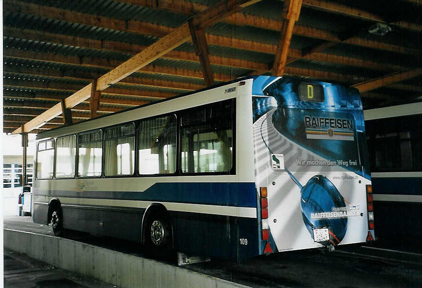 (065'724) - ZVB Zug - Nr. 109/ZG 82'549 - Lanz+Marti/Hess Personenanh�nger am 28. Februar 2004 in Zug, Garage