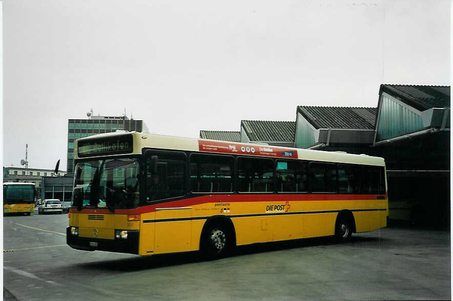 (065'924) - PostAuto Bern-Freiburg-Solothurn - Nr. 503/BE 614'085 - Mercedes/R&J (ex P 25'369) am 8. M�rz 2004 in Bern, Postautostation