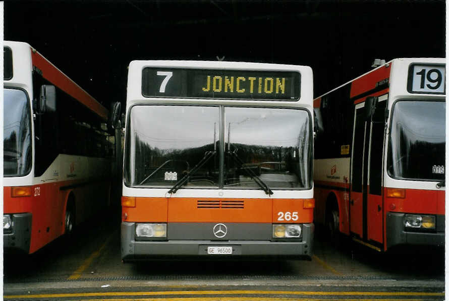 (066'303) - TPG Gen�ve - Nr. 265/GE 96'500 - Mercedes am 21. M�rz 2004 in Gen�ve, D�p�t