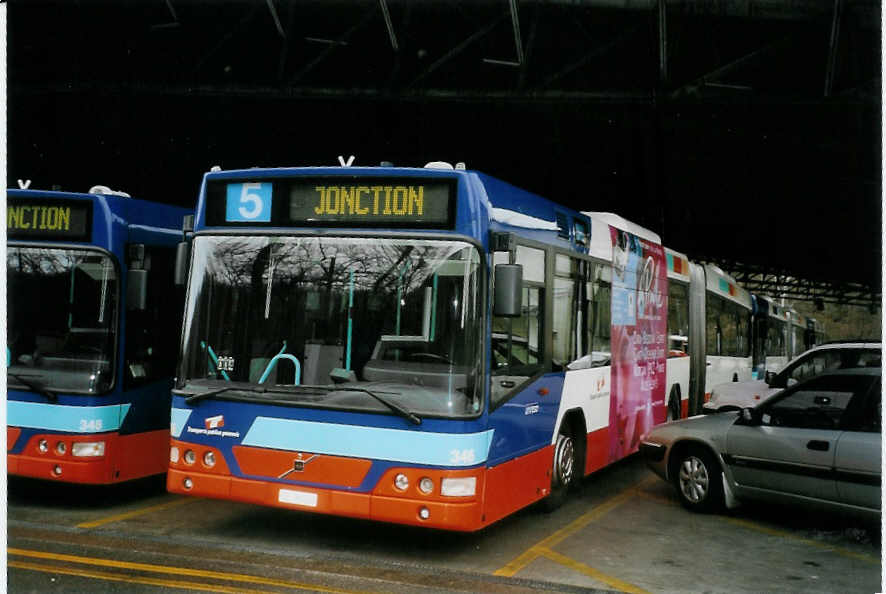 (066'318) - TPG Gen�ve - Nr. 346/GE 96'520 - Volvo am 21. M�rz 2004 in Gen�ve, D�p�t