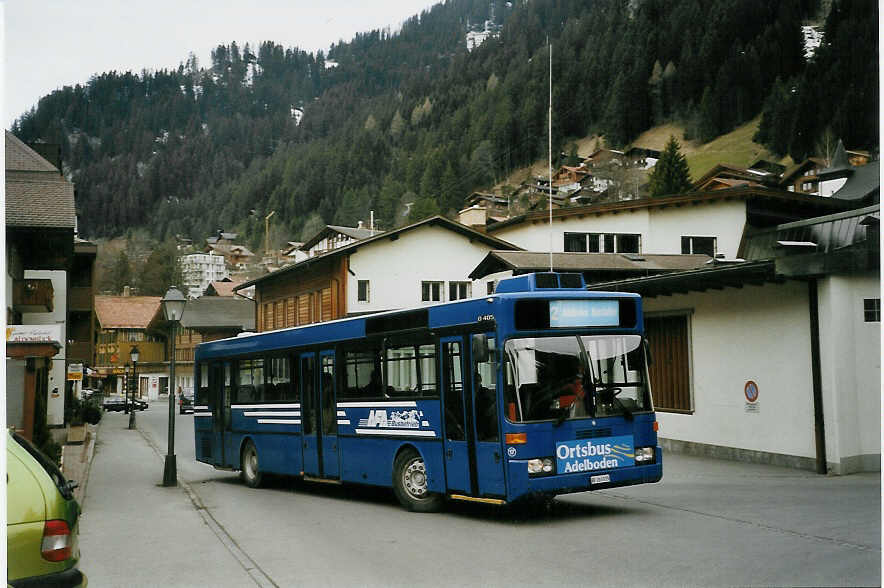 (066'413) - AFA Adelboden - Nr. 17/BE 263'015 - Mercedes (ex Fr�hlich, Z�rich Nr. 603; ex VBZ Z�rich Nr. 682) am 4. April 2004 beim autobahnhof Adelboden