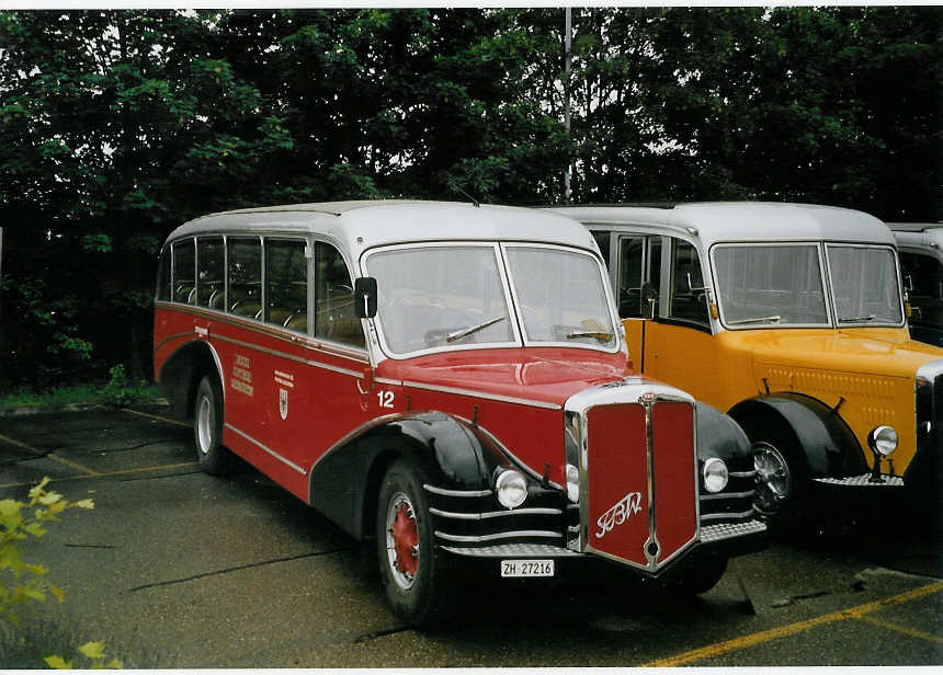 (068'503) - Meier, Gr�t - Nr. 12/ZH 27'216 - FBW/R&J (ex Wespe, Altst�tten; ex AFA Adelboden Nr. 12) am 19. Juni 2004 in Hinwil, AMP