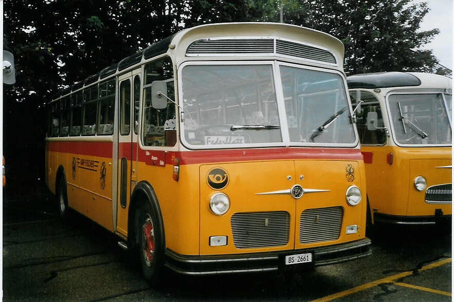 (068'511) - Fischer, Basel - Nr. 21/BS 2661 - FBW/Gangloff (ex B�tra, Birr Nr. 21; ex P 24'160) am 19. Juni 2004 in Hinwil, AMP