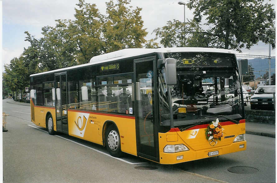 (069'928) - PostAuto Bern-Freiburg-Solothurn - Nr. 534/BE 615'597 - Mercedes (ex P 25'237) am 14. August 2004 bei der Schiffl�ndte Thun