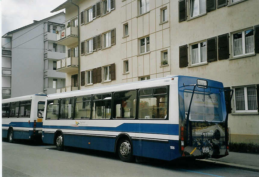 (070'209) - ZVB Zug - Nr. 105/ZG 82'545 - Lanz+Marti/Hess Personenanh�nger am 21. August 2004 in Luzern, Allmend