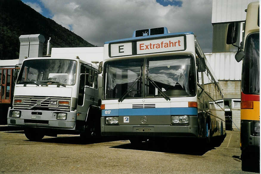 (070'535) - VBZ Z�rich - Nr. 617 - Mercedes am 28. August 2004 in Biel, BTR