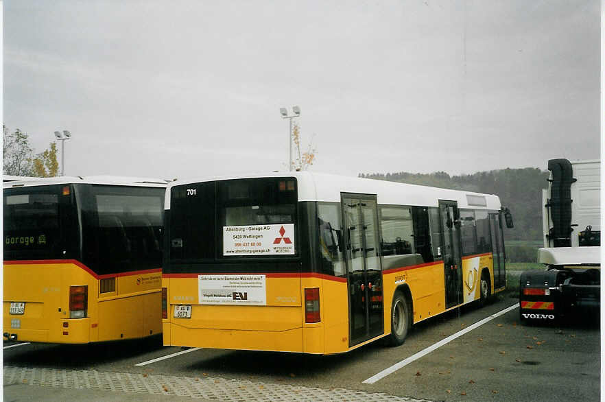 (072'511) - Meier, Untersiggenthal - Nr. 701/AG 6073 - Volvo am 6. November 2004 in M�nchenbuchsee, Volvo