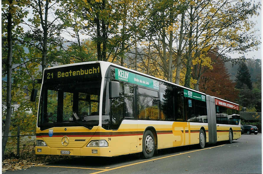 (072'533) - STI Thun - Nr. 74/BE 263'474 - Mercedes am 7. November 2004 bei der Schiffl�ndte Thun