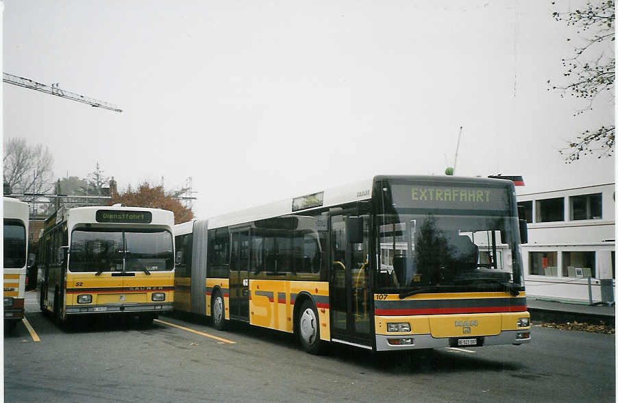 (072'918) - STI Thun - Nr. 107/BE 521'107 - MAN am 11. Dezember 2004 bei der Schiffl�ndte Thun