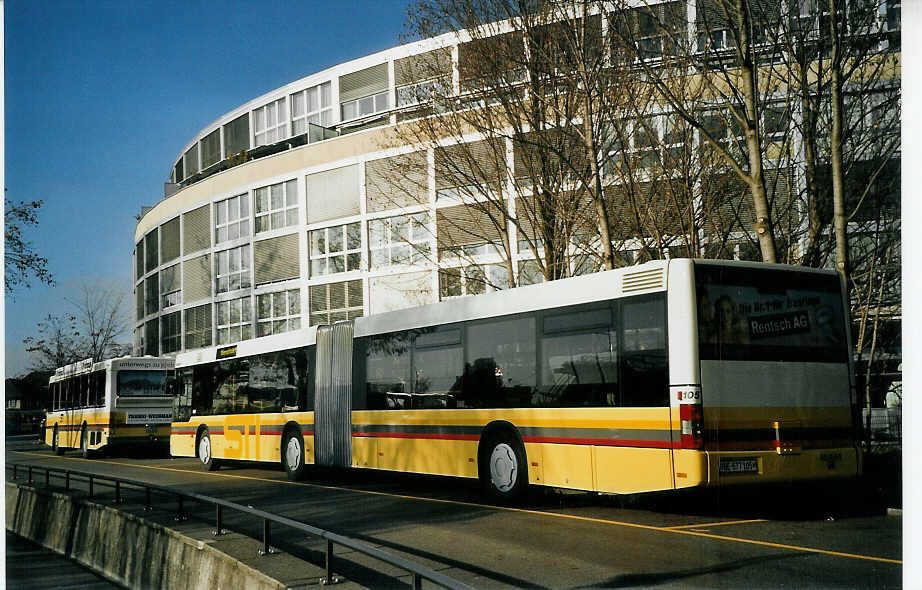 (073'230) - STI Thun - Nr. 105/BE 577'105 - MAN am 14. Dezember 2004 bei der Schiffl�ndte Thun
